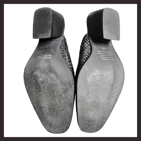 Jeffrey Campbell | Avanti Weave Leather Slip-on Mules (8/39) - Picture 11 of 13